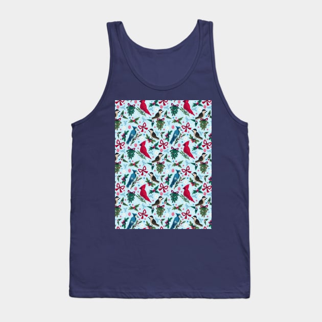 Joy to The Birds Repeat Pattern #1 Tank Top by misnamedplants